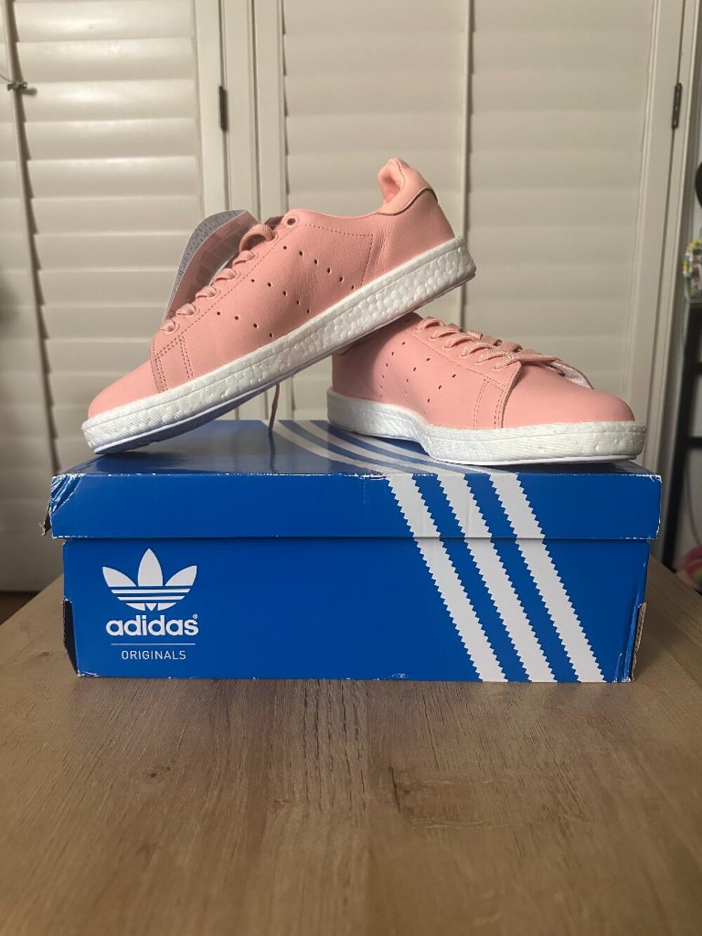 Adidas Stan Smith Boost Haze Coral. New with Box Included. Men's Size 9.5